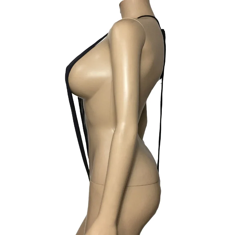 Сексуальное эротическое нижнее белье в Вертикальную Полоску с глубоким