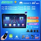 Автомобильная магнитола JUSTNAVI DSP Android 10,0 для VW Volkswagen Passat B5 2000 - 2010 для Passat B6 2004 - 2008 автомобильный проигрыватель Navi No 2 din HD