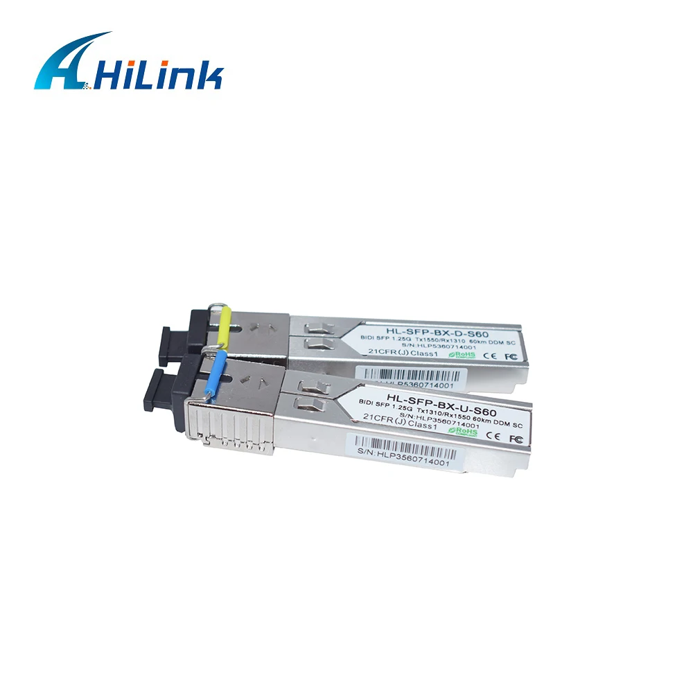 Бесплатная доставка SFP 1 25 ГБ BiDi BD 1310 нм 60 км DDM SC LC коннектор дополнительный
