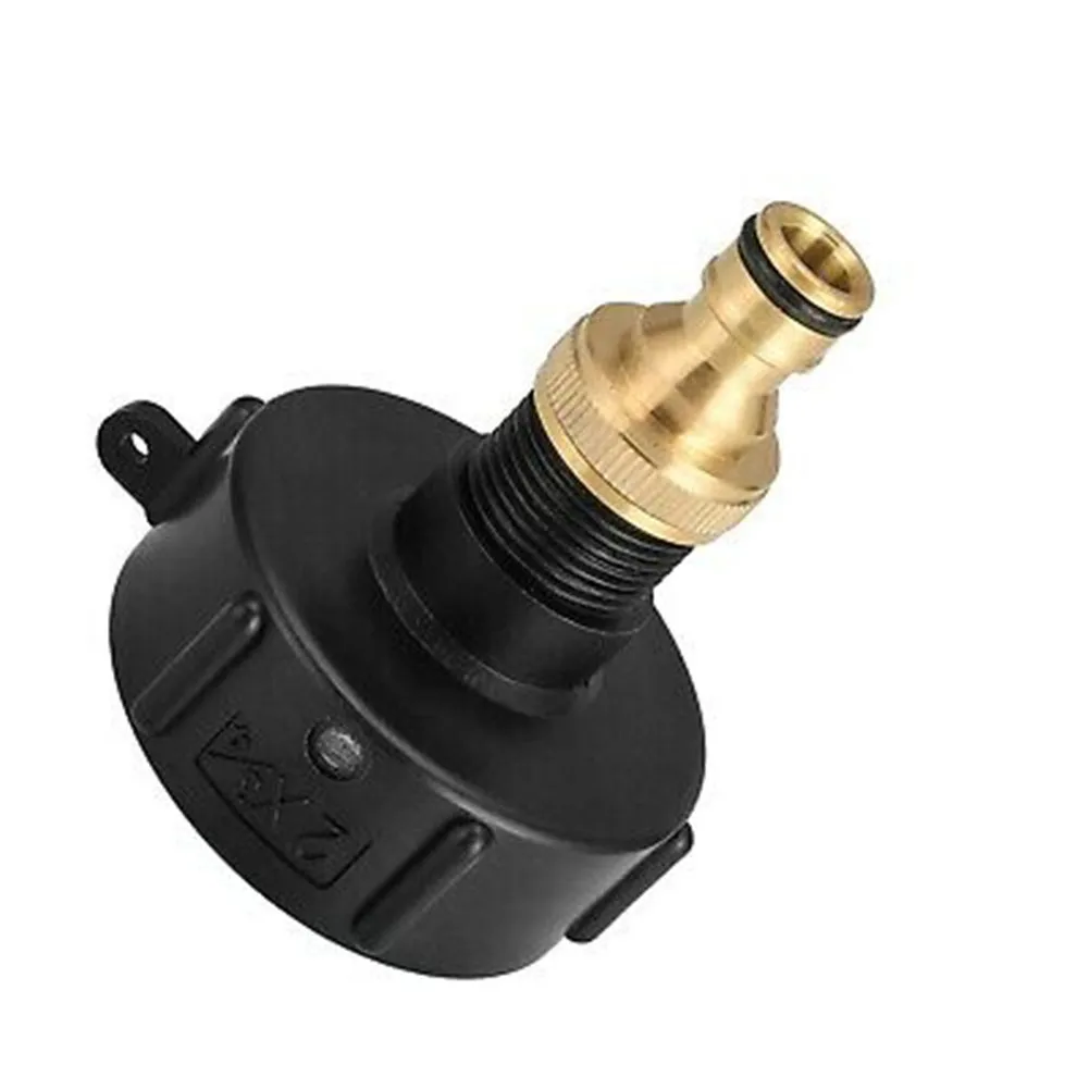 

IBC Water Tank Adapter Garden Hose Fitting Brass Spout Connector 3/4" Standard Coarse Thread Rainwater Tank Accessories