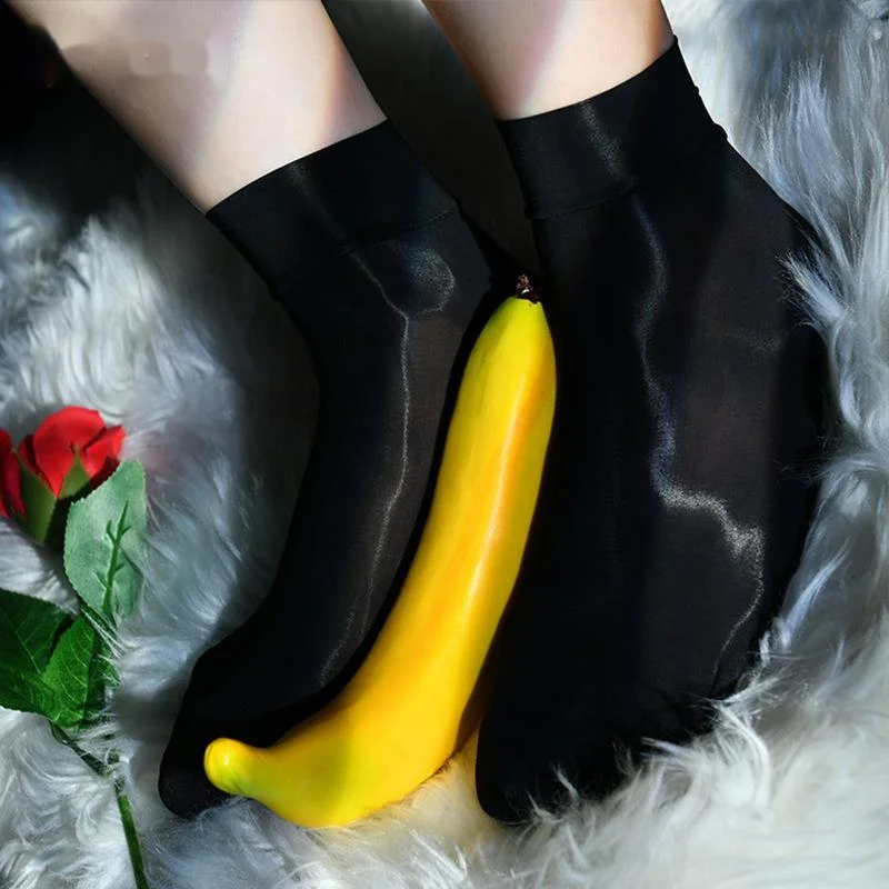 

Stockings Short Oil Seamless Summer Thin Transparent High Elastic Middle Tube Pair Funny Lovers Adults Nylon Ventilation Socks
