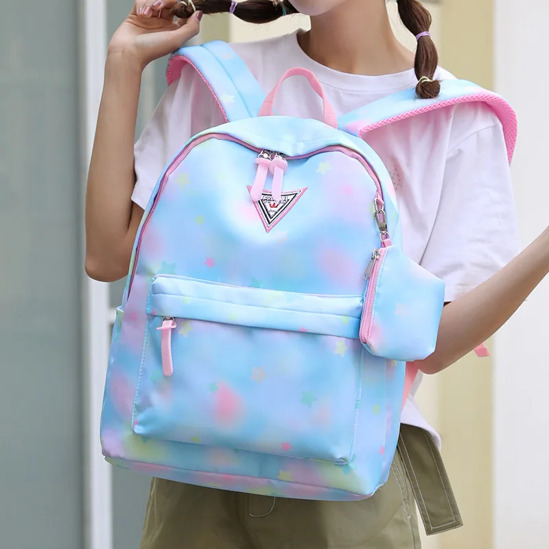 Женский рюкзак для ноутбука, школьный рюкзак для девочек-подростков
