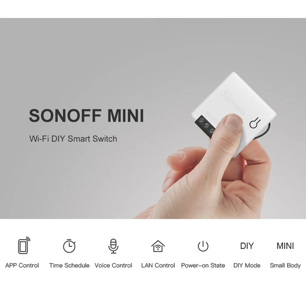 Мини переключатель Sonoff с Wi Fi модуль таймера самостоятельная автоматизация