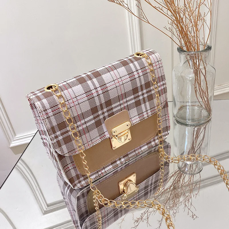 Printed Small Square Bag 2023 Autumn And Winter Korean Version Ladies Diagonal One-Shoulder Personalized Purse Bag