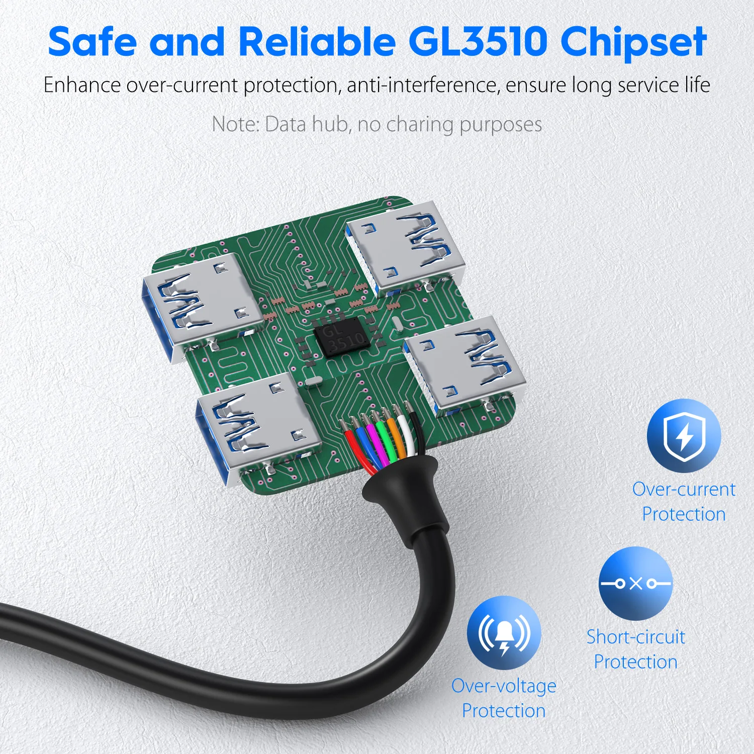 ICZI USB C до 4 USB 3,0 портов концентратор Высокоскоростной Thunderbolt 3 type C адаптер для MacBook Pro samsung Galaxy S9 S10 телефон ноутбук