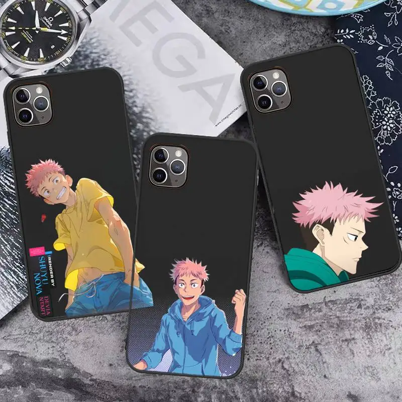 

Jujutsu Kaisen Yuji Itadori Phone Case for iPhone 13 7 8 11 12 Pro X XS XR Samsung A S 6 7 9 10 51 70 mobile bags cool