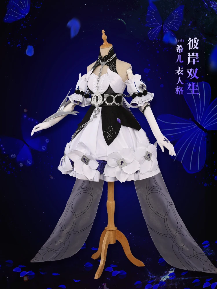 

Anime Honkai Impact 3 Seele Vollerei Twins New Skin Version 3.5 Lolita Dress Cosplay Costume Women Halloween Free Shipping 2020