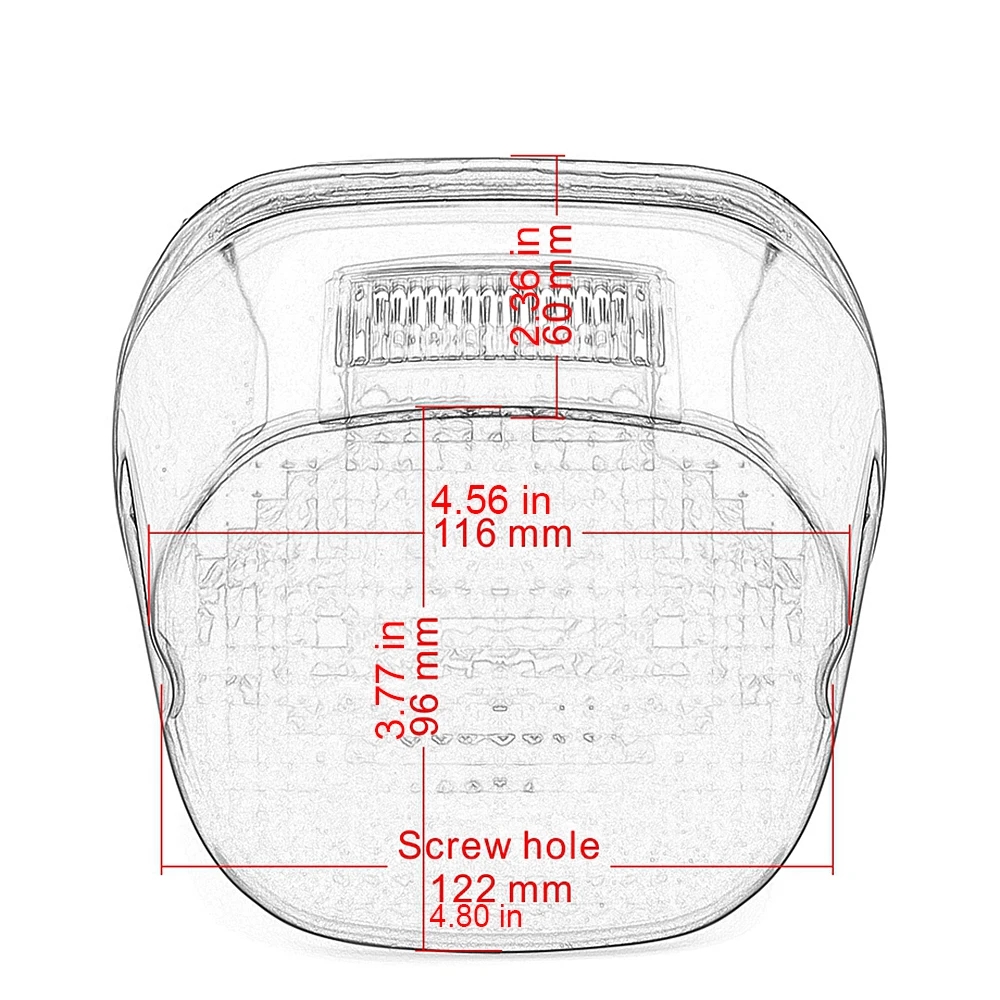

12V 43LEDs Rear Tail Light Indicator Stop Brake Lamp license plate light Waterproof for Harley Dyna Electra Road King Glide FLHR
