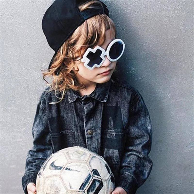 OLOEY новые круглые детские солнцезащитные очки для мальчиков и девочек XO UV400