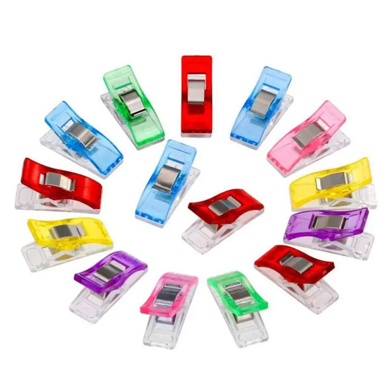 

100 Pcs/50Pcs Multicolored Clips, Multicolored, Sewing Clips For Quilting And Crafts Outdoor Tool