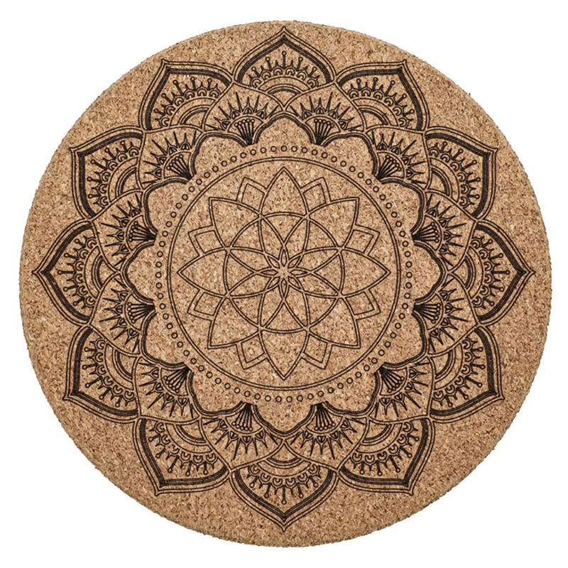 Винтажная деревянная круглая чакра маятниковая тарелка с 7 звездами