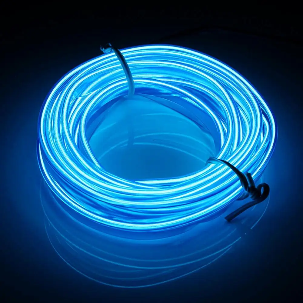 3 метра USB 5 В Автомобильное Внутреннее освещение авто светодиодная лента EL Wire Rope