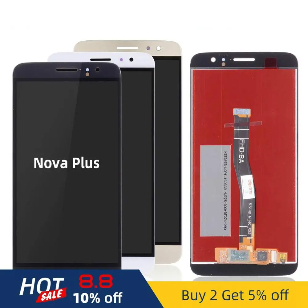 5 &quotОригинальный дисплей для Huawei NOVA plus ЖК-дисплей Замена сенсорного экрана Plus TD-LTE