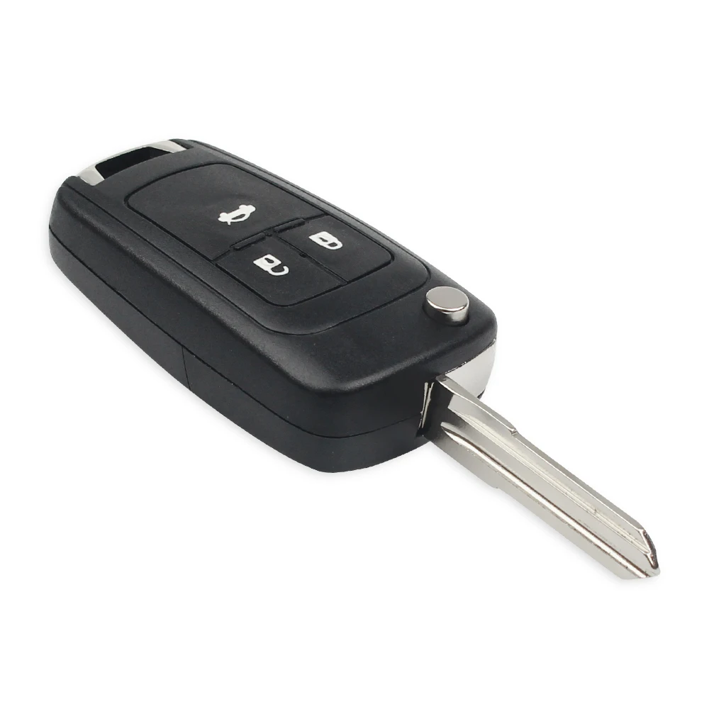 KEYYOU 3 кнопки модифицированный флид складной автомобиль пустой корпус для дистанционного ключа брелок крышка Стайлинг для Chevrolet Aveo левое лезвие
