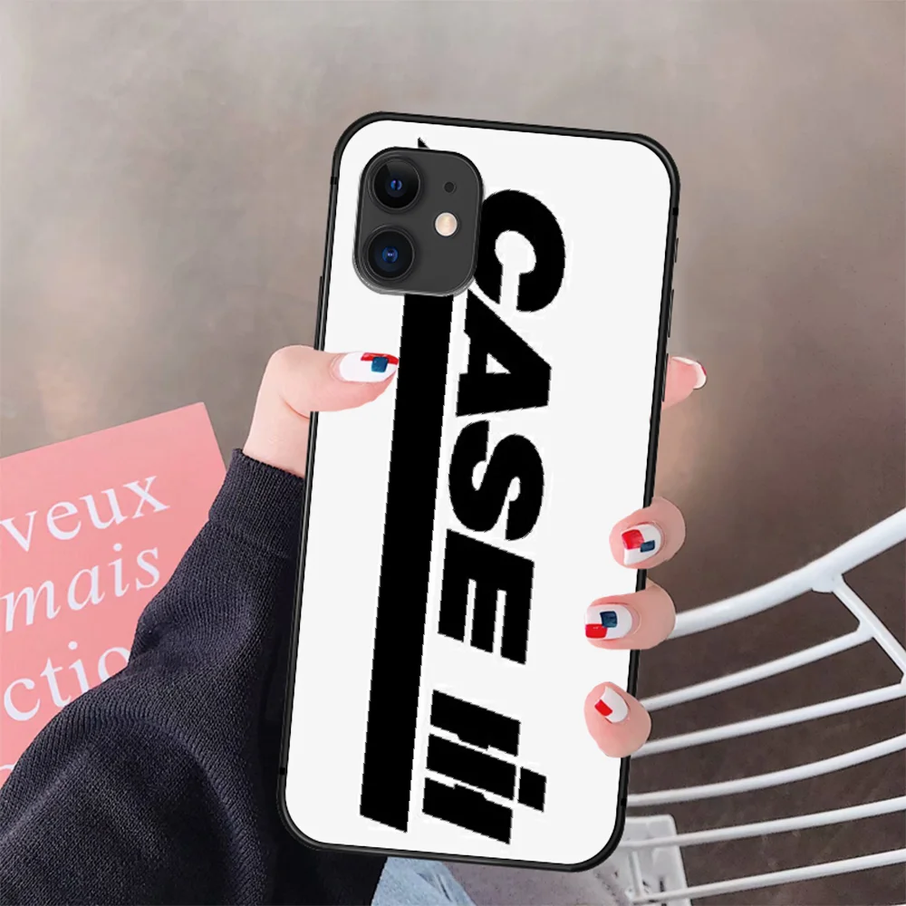 

CASE IH Brand Phone Case Cover Hull For IPhone 5 5s se 2 6 6s 7 8 12 Mini Plus X XS XR 11 PRO MAX black Bumper Soft Cell Trend