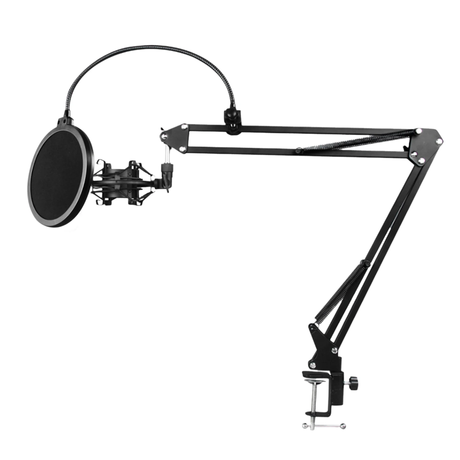 

D8 подставка для микрофона регулируемая подвеска для микрофона подставка с амортизирующим креплением держатель с зажимом для микрофона для...