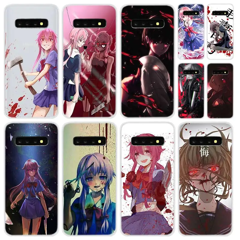 

Soft Silicone Case For Samsung Galaxy S21 S20 Uitra S10 S9 S8 Plus Lite Ultra S20fe S10e S7Edge Anime Mirai Nikki