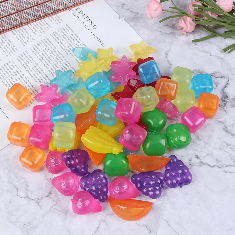20pcs Star Shaped Creative Ice Cube Outdoor Plastic Reusable Multicolour Stone Party Physical Cooling Bar Tool | Дом и сад