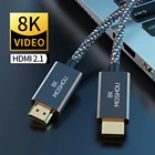 HDMI кабель MOSHOU ARC 2,1, кабель с пропускной способностью 48 Гбитс, с возможностью воспроизведения 8 к видео при 60 Гц, 4 к видео при 120 Гц, для ТВ, PS4, PS5, проекторов высокого разрешения