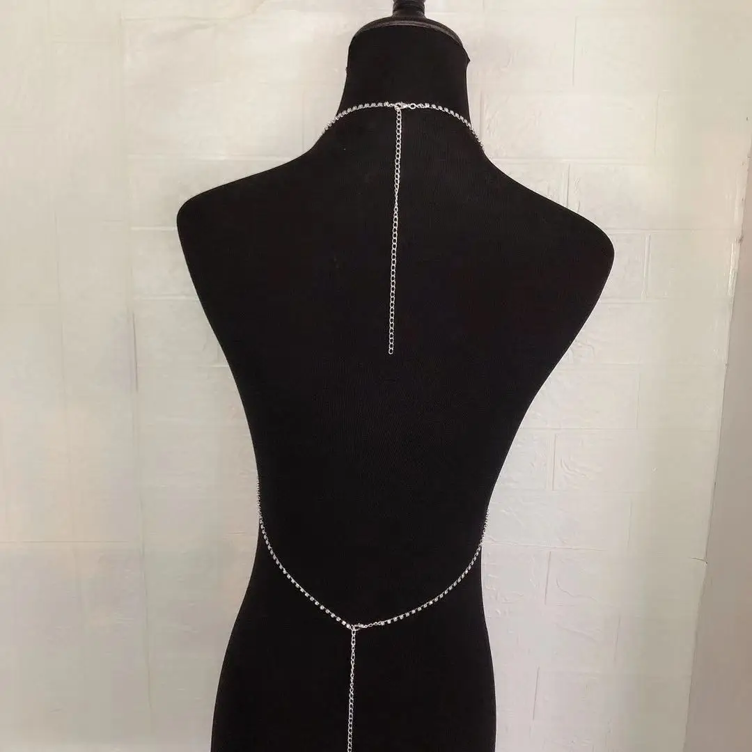 Европейские и американские женские модные трендовые пикантные стразы на цепочке