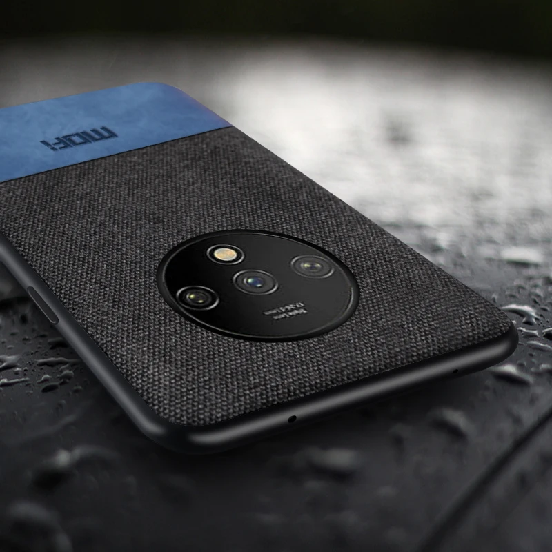 Для oneplus 7t чехол противоударный MOFi one plus 7t pro ткань силиконовый корпус coque 1+ 7t задний жесткий чехол