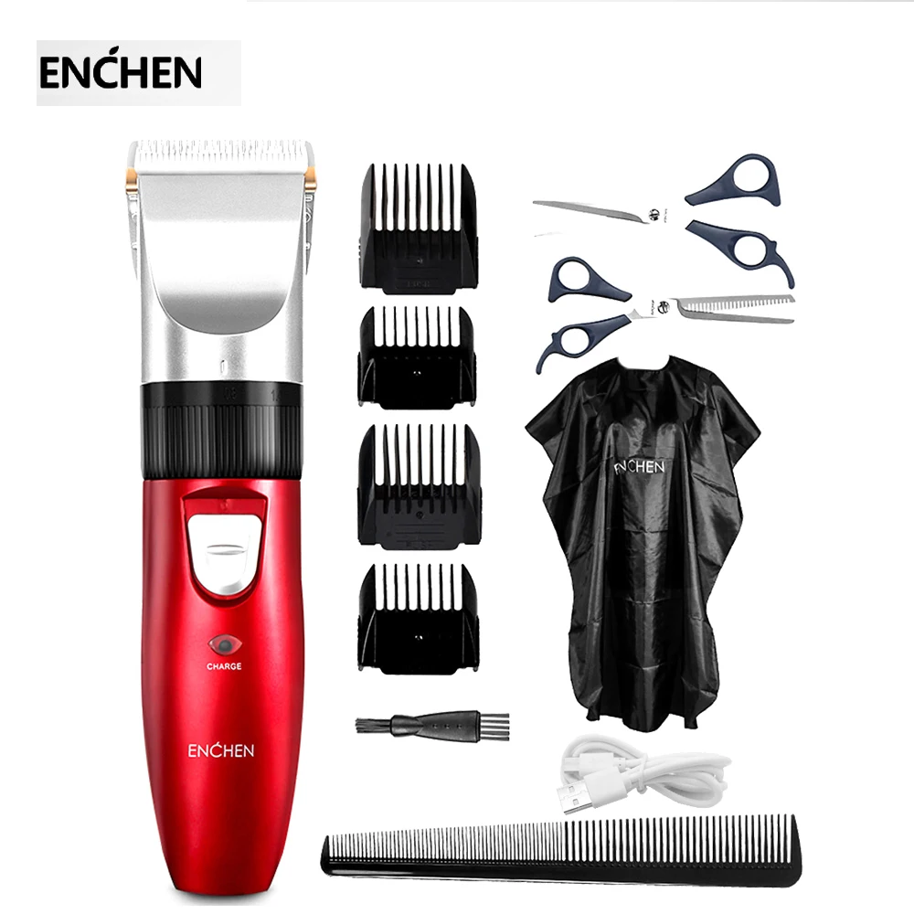 

ENCHEN Sharp Hair Trimmer Electric Hair Cutter Home USB Hair Clipper Rechargeable Ceramic Cutting Head Low Noise
