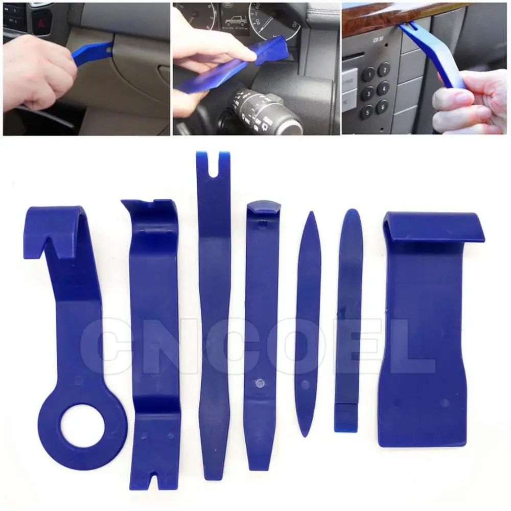 

7PCS Tool Set Plastic Car Repair Tool Voiture Inside Door Plank Lever Auto Door Removal Tools Car Stereo Disassembly Tool Kit