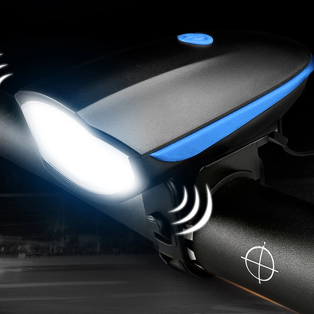 

Bike Lights Set with Horn USB Rechargeable Bike Headlights Waterproof Front Light for Outdoor Sports 3 Lighting Modes 5 Sounds