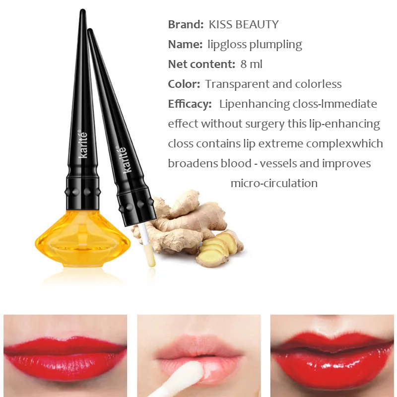 Блеск для губ с коллагеном Activ водоотталкивающий блеск Очищающий более полных и