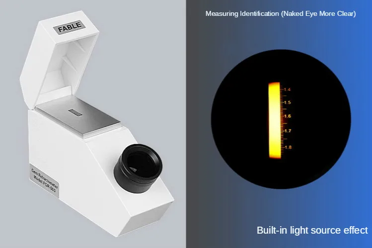

Нефритовый инструмент для оценки ювелирных изделий нефритовый Индекс преломления драгоценных камней рефрактометр FGR-003