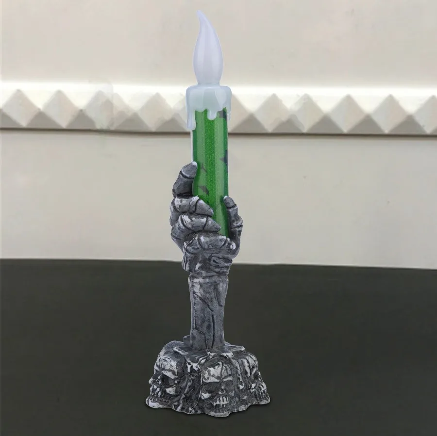 Свеча светильник Хэллоуин украшения висит череп скелетная рука подсвечник