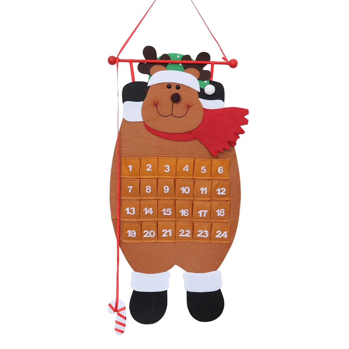 Календарь с обратным отсчётом до Рождества Санта Клауса украшение на