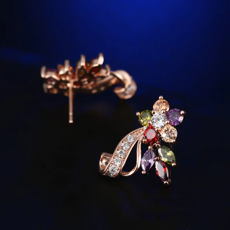 Серьги-подвески женские из серебра 925 пробы с кристаллами | Украшения и