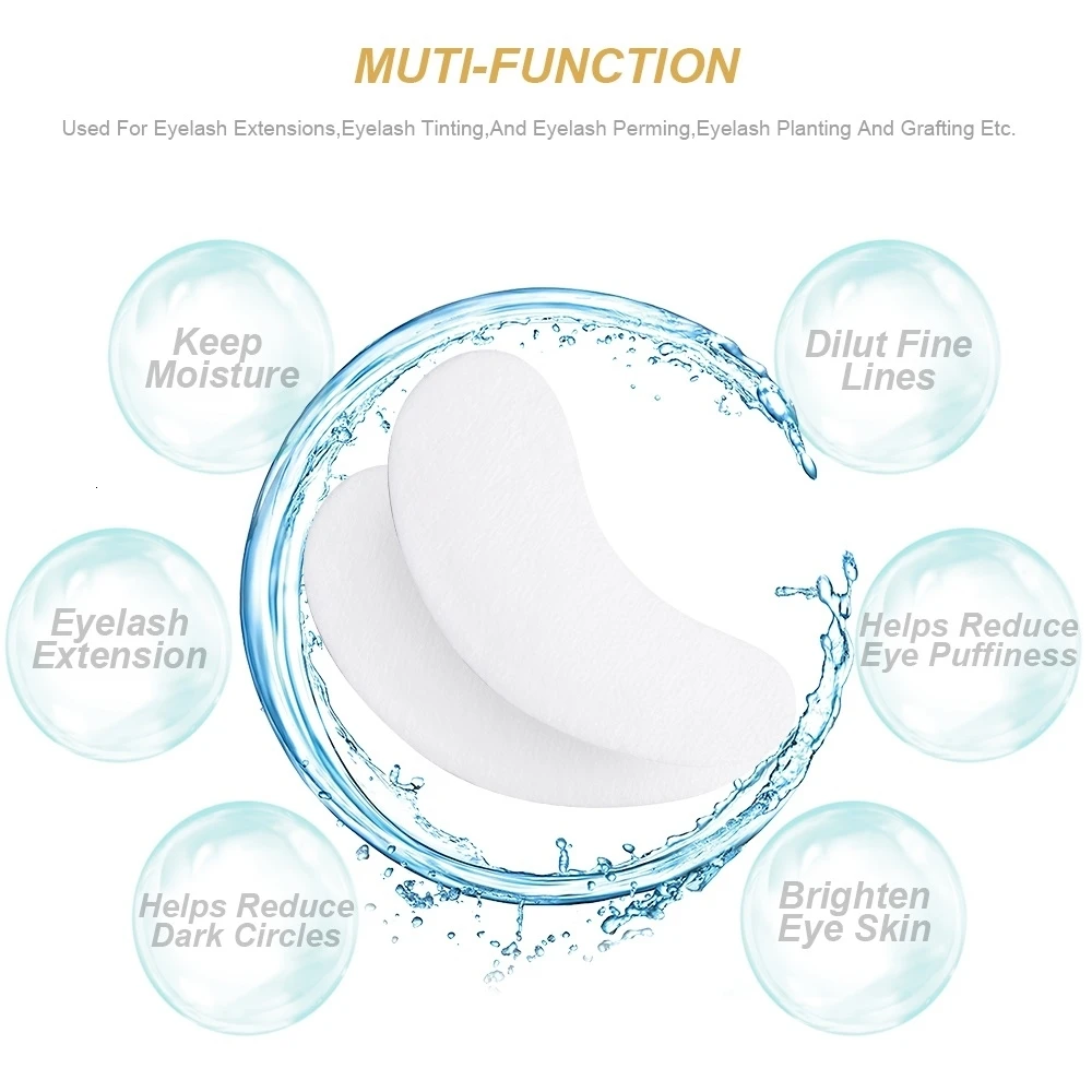 DORADOSUN 20 пар накладки для ресниц прививки под глазные гель патчи наращивания