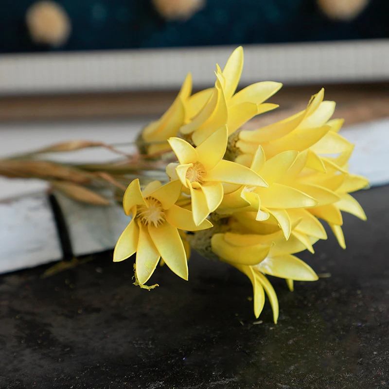 

5pcs Fleur Artificielle Decoration Chypre Kwiaty Sztuczne Yapay iek Orchid Flower For Dinner Table Room Home Wedding Bridal