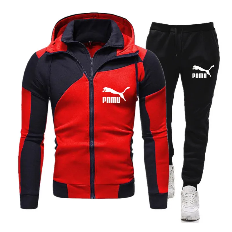 

2021 Men's Sets Brand Sportswear Tracksuits Sets Men's Zipper Sporting Hoodies+Pants Sets casual Outwear sports Suits men Hoodie