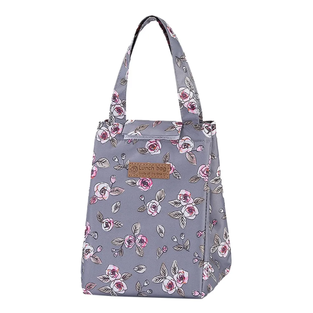 Изолированная сумка для ланча термополосатые сумки тоуты холодильник пикника