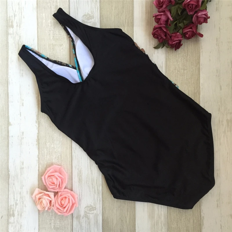 2019 слитный купальник с цветочным принтом женский купальный костюм большого