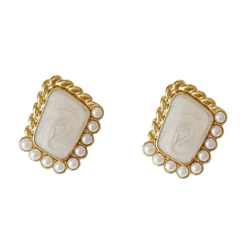 

YANGLIUJIA French Fashion Geometry Pearl Earrings The New 2020 Wedding Jewelry Women Deserve To Act The Birthday Party