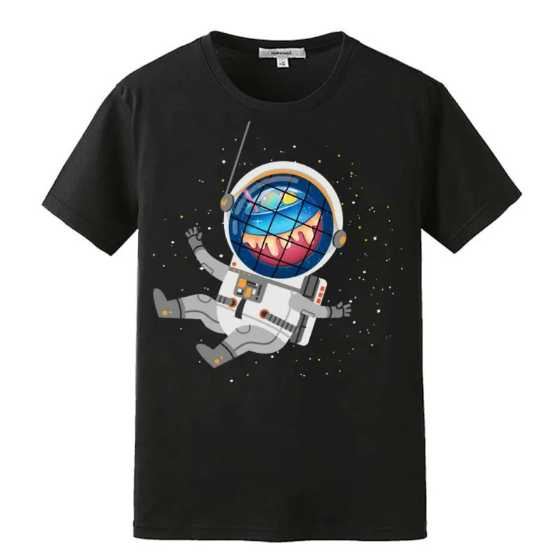 

Candy Planet Spaceman Astronaut LED Electro Sound Activated Music T-Shirt EL Light T Shirt for Party Promotional Show