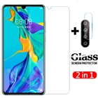 Закаленное стекло для камеры 2 в 1 для Huawei P30 lite P30Lite 9H, полное покрытие, легкий протектор экрана, защитная стеклянная пленка