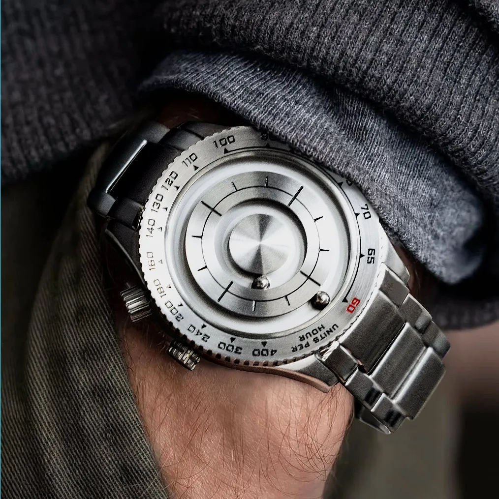 

Mag Stainless Steel Luxury Watch Male Diving Watches Military Swiss Quartz Wristwatch New Technology Waterproof Gift Mens 2021