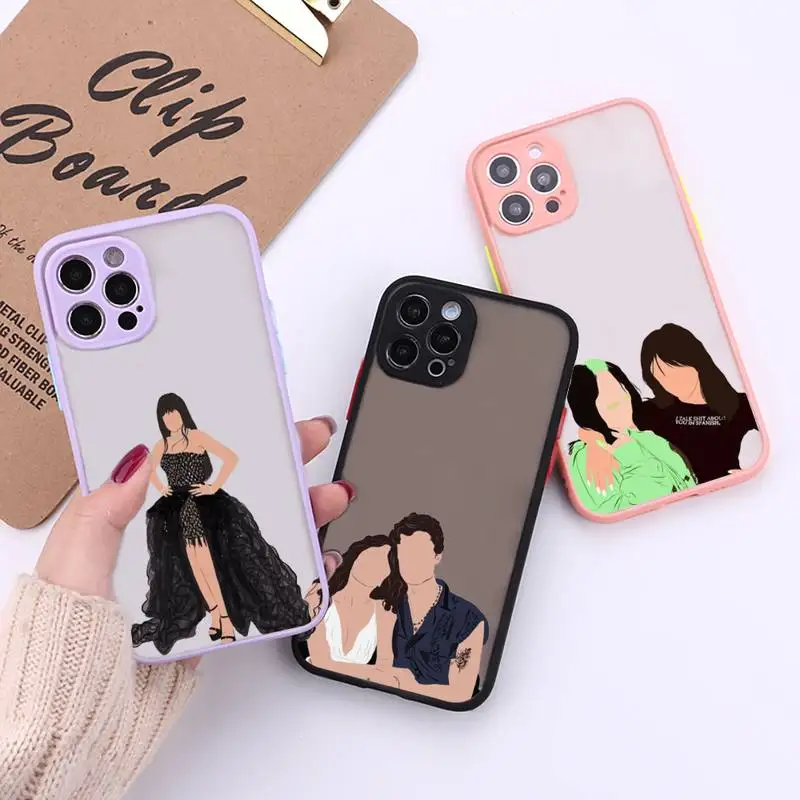 

Camila Cabello Mila Camz Kaki Phone Case For iPhone 12 11 Mini Pro XR XS Max 7 8 Plus X Matte transparent Back Cover