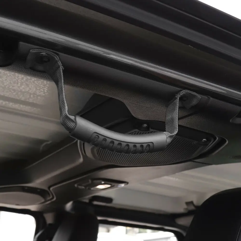 Подходит 2018 для Jeep Wrangler JL Sahara Rubicon черный тонкий рулон ручки 4 шт.|Лепнина