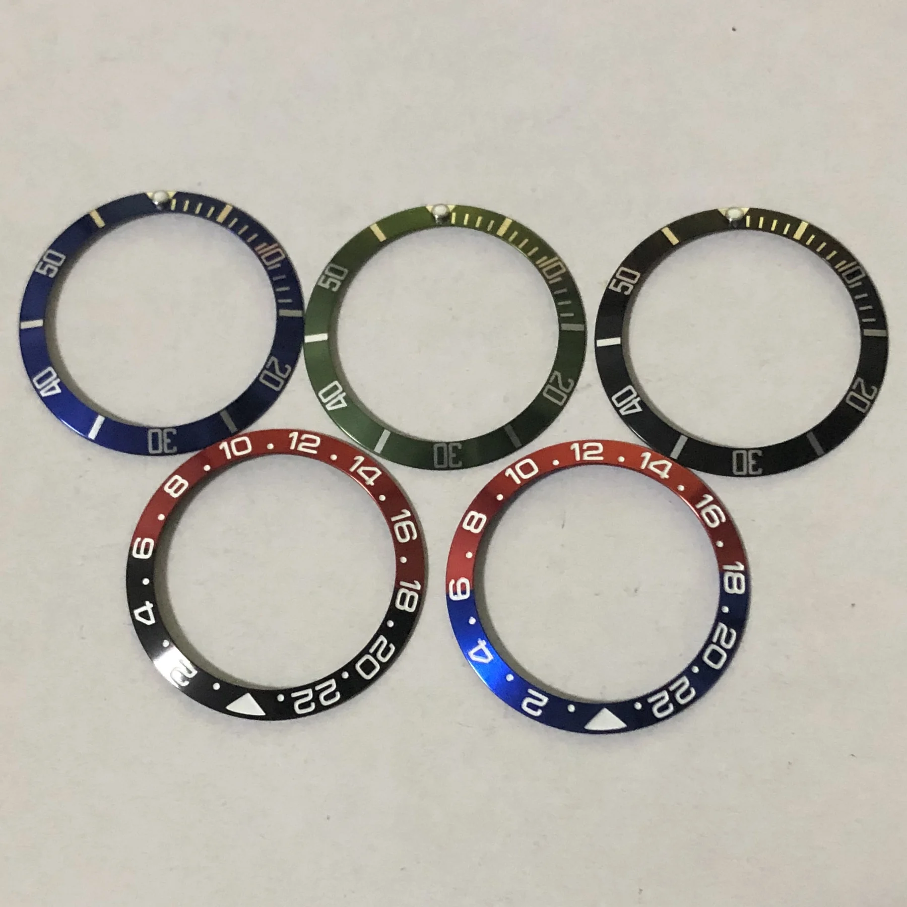 Керамическое кольцо для часов черный синий зеленый диаметр 37 9 мм | Наручные часы