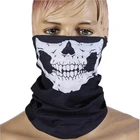 Ветрозащитный шарф со скелетом и черепом, полутеплая маска для лица, шарфы с призраками для занятий спортом на открытом воздухе, скалолазания, бандана для туризма 2021