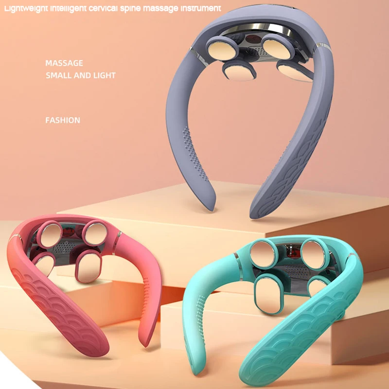 

Massager Cervical Spine And Neck Massager Electric Pulse Bluetooth APP Mobile Phone Intelligent Control Neck Protector