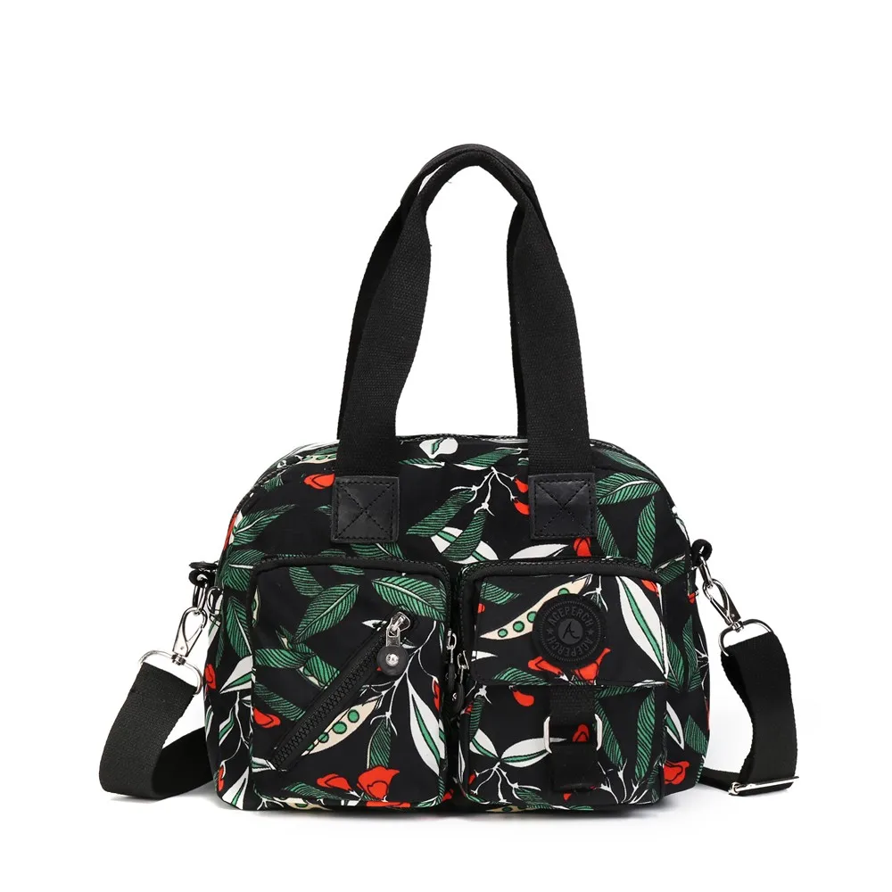 Latin Flower Повседневная сумка через плечо для женщин сумки дизайнерские Bolsa Feminina водонепроницаемые нейлоновые сумки-мессенджеры сумки с цветочным дизайном - Цвет: Latin Flower