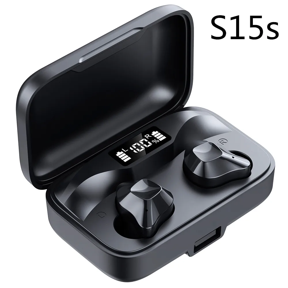 

TWS Wireless Bluetooth 5.0 Headphone Digital Display Headset HIFI Mini In-Ear Sports Running EarphoneS Support iOS/Android