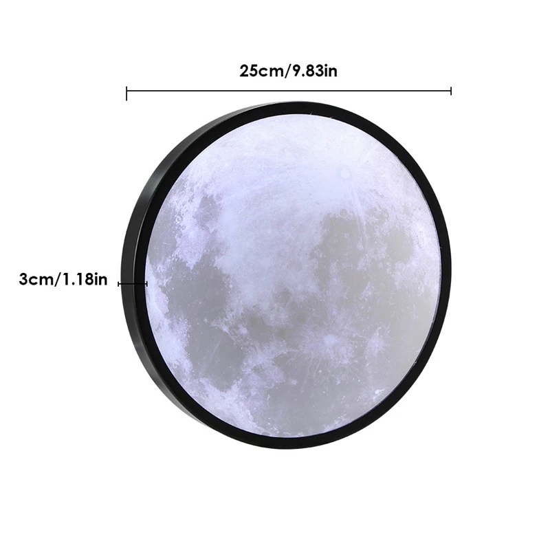 

LED Moon Mirror Lamp USB Dresser Glass Wall Light Creative Bedroom Desktop Night Light Christmas Girl Fashion Birthday Gift 2021
